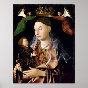 Póster Madonna Salting – Antonello da Messina