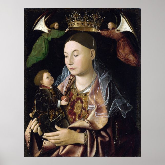 Póster Madonna Salting – Antonello da Messina (Frente)