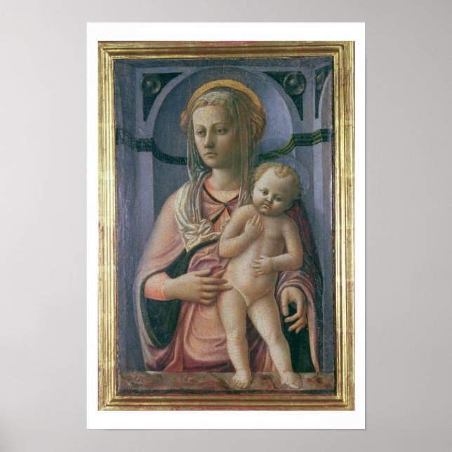 Póster Madonna y Child (temperatura en el panel) (Frente)