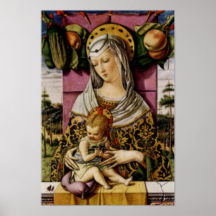 Póster Madonna y el niño