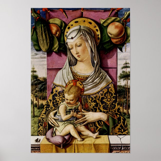 Póster Madonna y el niño (Frente)