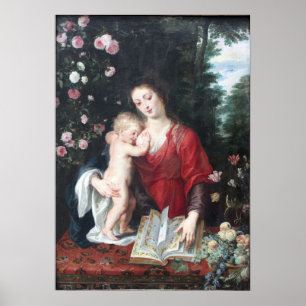 Póster Madonna y el niño