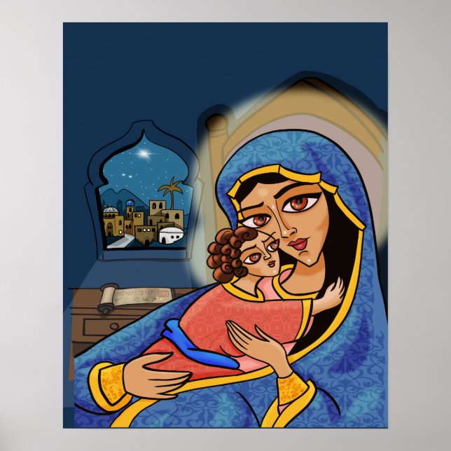 Póster Madonna y el niño (Frente)