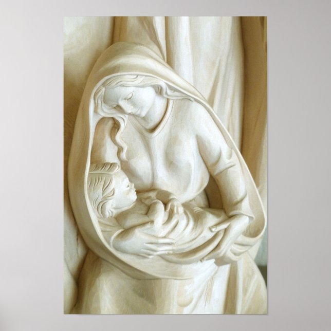 Póster Madonna y el niño (Frente)