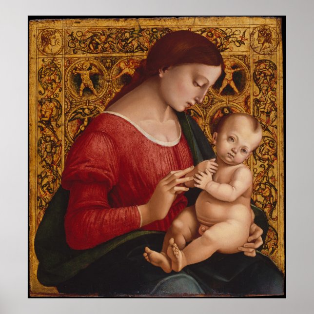 Póster Madonna y el niño, aproximadamente 1505-07 (Frente)