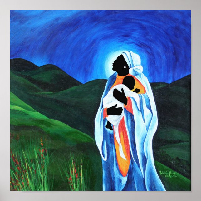 Póster Madonna y el niño - Esperanza para el mundo 2008 (Frente)