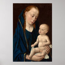 Madonna y el niño - Poster Bella Artes Dirck Bouts