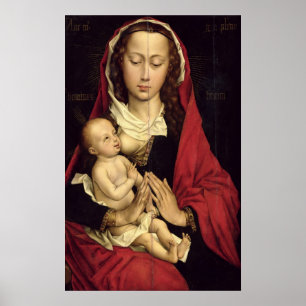 Póster Madonna y niño