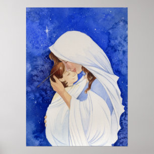 Póster Madonna y niño