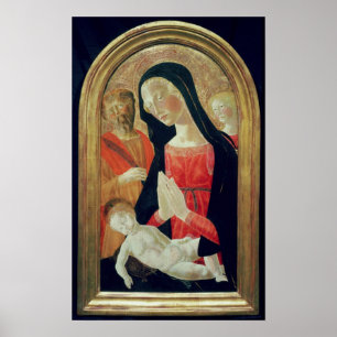 Póster Madonna y niño