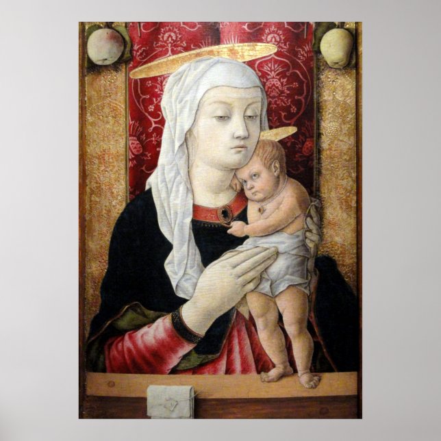 Póster Madonna y niño 2 - Carlo Crivelli - c1468 (Frente)