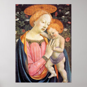 Póster Madonna y niño 2 - Veneziano - c1432