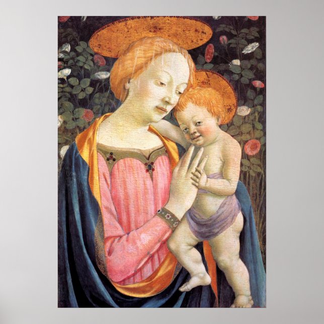 Póster Madonna y niño 2 - Veneziano - c1432 (Frente)