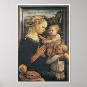 Póster Madonna y niño, C. 1455
