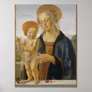 Póster Madonna y niño, circa 1470