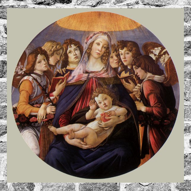Póster Madonna y niño con ángeles por Sandro Botticelli (Subido por el creador)