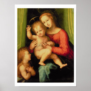 Póster Madonna y niño con St. John