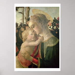 Póster Madonna y niño con St. John el Bautista, detai