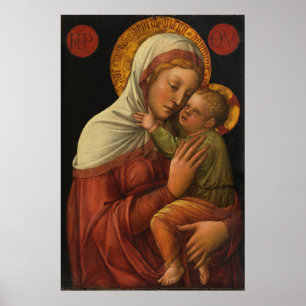 Póster Madonna y Niño, Jacopo Bellini (1450s)