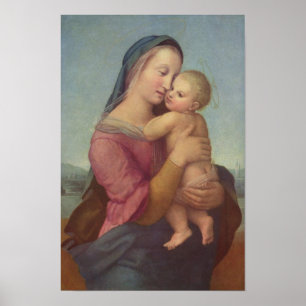 Póster Madonna y Niño (La Madonna Tempi) de Rafael