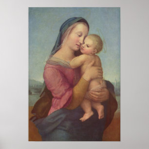 Póster Madonna y niño (los tempos Madonna) por Raphael