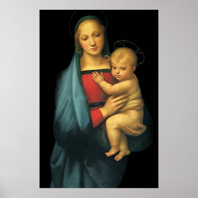 Póster Madonna y niño, Madonna del Granduca, por Rafael (Frente)