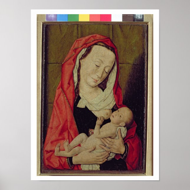 Póster Madonna y niño (panel) (Frente)