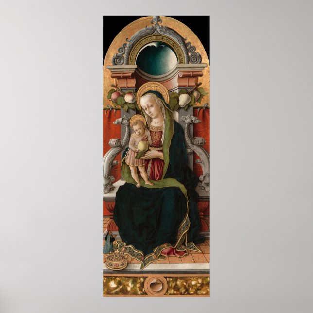 Póster Madonna y niño - Poster Bella Artes de Carlo Crive (Frente)