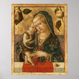 Póster Madonna y niño - Poster Bella Artes de Carlo Crive