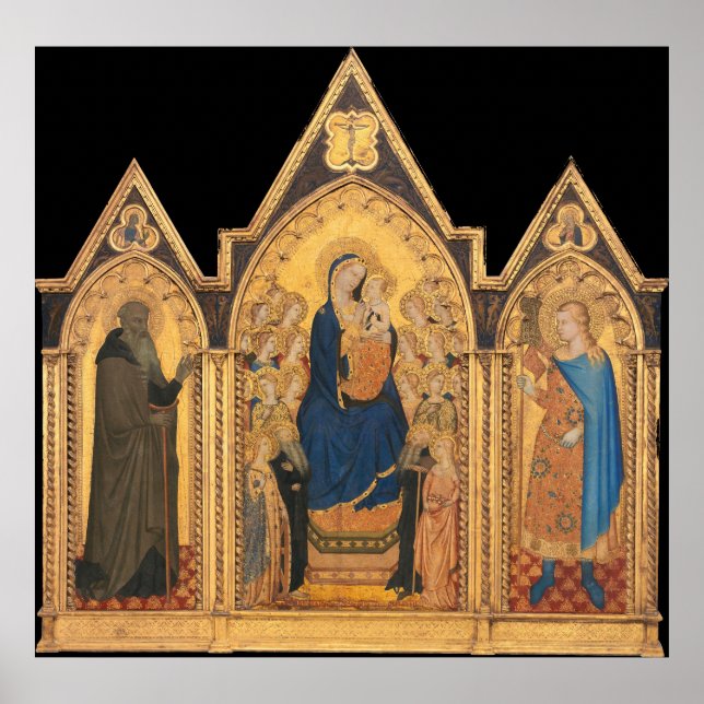 Póster Madonna y niño - Poster Bella Artes Puccio Simone (Frente)