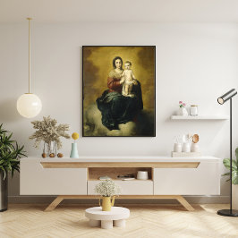 Póster Madonna y niño, Poster Bella Artes religioso
