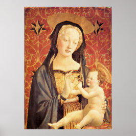 Póster Madonna y niño - Veneziano - c1432