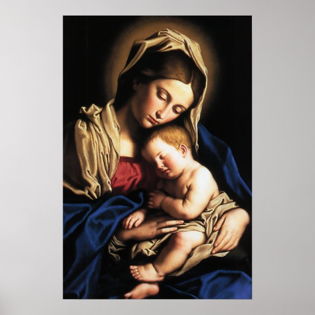 Póster Madonna y poster infantil (Frente)