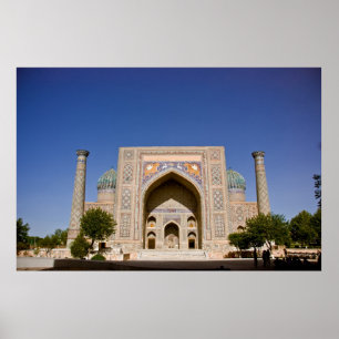 Póster Madrasah Sher-Dor: fachada