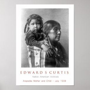 Póster Madre arapsoca con hijo