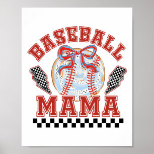 Póster Madre biselada Coquette Bow Familia Mamá Mujeres