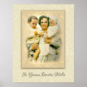 Póster Madre católica San Gianna Beretta Molla