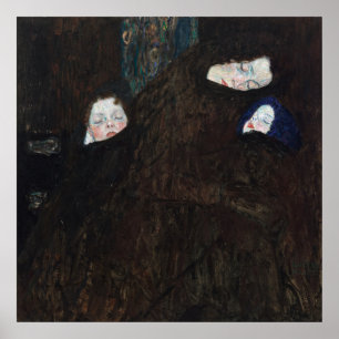 Póster Madre con dos hijos (familia) — Gustav Klimt