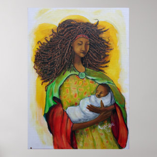 Póster Madre con hijo