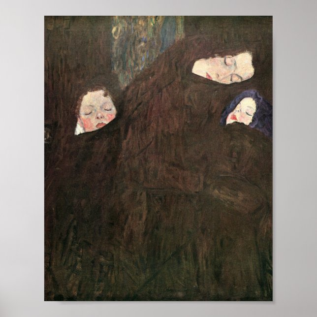 Póster Madre con hijos - Gustav Klimt (Frente)
