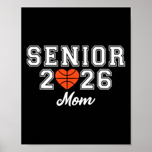 Póster Madre de baloncesto sénior Cl de 2026 graduación d