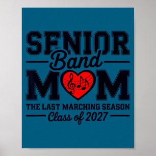Póster Madre de banda sénior clase de 2027 la última marc