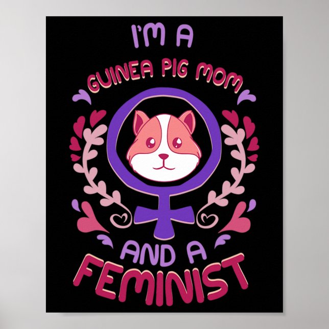 Póster Madre de cerdo obsequia a feminismo violento (Frente)