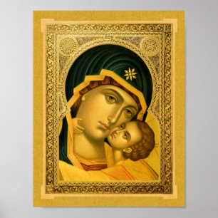 Póster Madre de Dios Glykophilousa - Poster de iconos