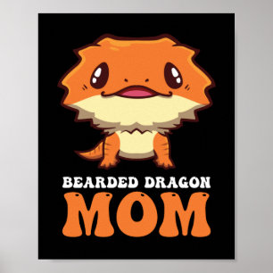 Póster Madre de Dragón Barbudo