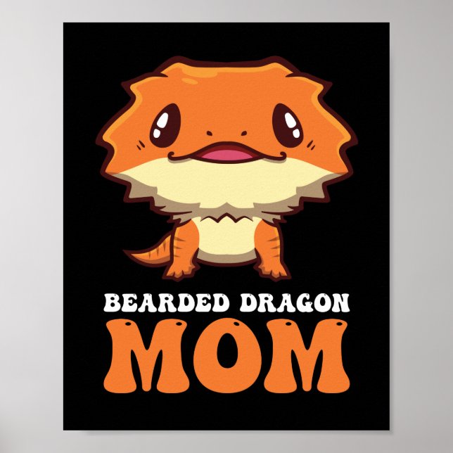 Póster Madre de Dragón Barbudo (Frente)