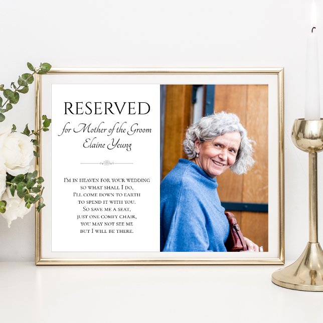 Póster Madre de Groom en el cielo, Boda conmemorativo (Subido por el creador)