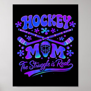 Póster Madre de Hockey La Lucha Es Real Máscara de Porter