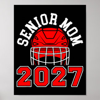 Póster Madre de hockey sénior jugadora de hockey sobre hi