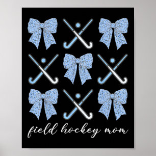 Póster Madre de Hockey sobre Césped Coqueta Lazo Amantes 